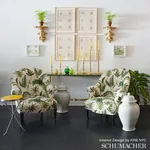 LES FOUGERES Fabric – ANTIQUE | Schumacher | Wallpaper Twins LES FOUGERES fabric ANTIQUE color by Schumacher