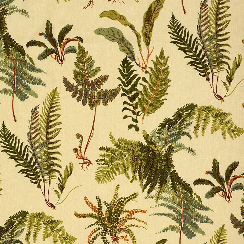 LES FOUGERES fabric ANTIQUE color by Schumacher