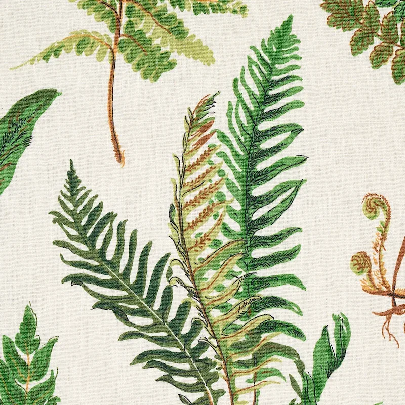 LES FOUGERES fabric DOCUMENT color by Schumacher