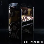 LES GAZELLES AU BOIS fabric CHOCOLATE color by Schumacher