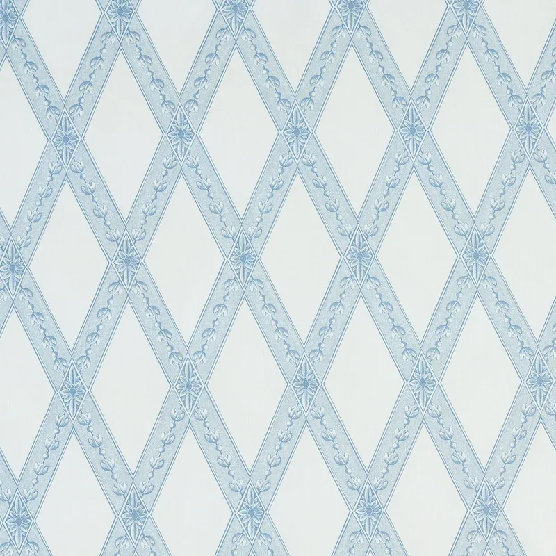 LES LOSANGES TOILE fabric SKY color by Schumacher