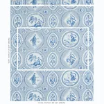 LES SCENES CONTEMPORAINES Fabric – BLUE | Schumacher | Wallp LES SCENES CONTEMPORAINES fabric BLUE color by Schumacher