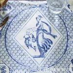 LES SCENES CONTEMPORAINES Fabric – BLUE | Schumacher | Wallp LES SCENES CONTEMPORAINES fabric BLUE color by Schumacher
