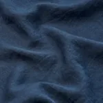 LESLIE STONEWASHED SHEER fabric NAVY color by Schumacher
