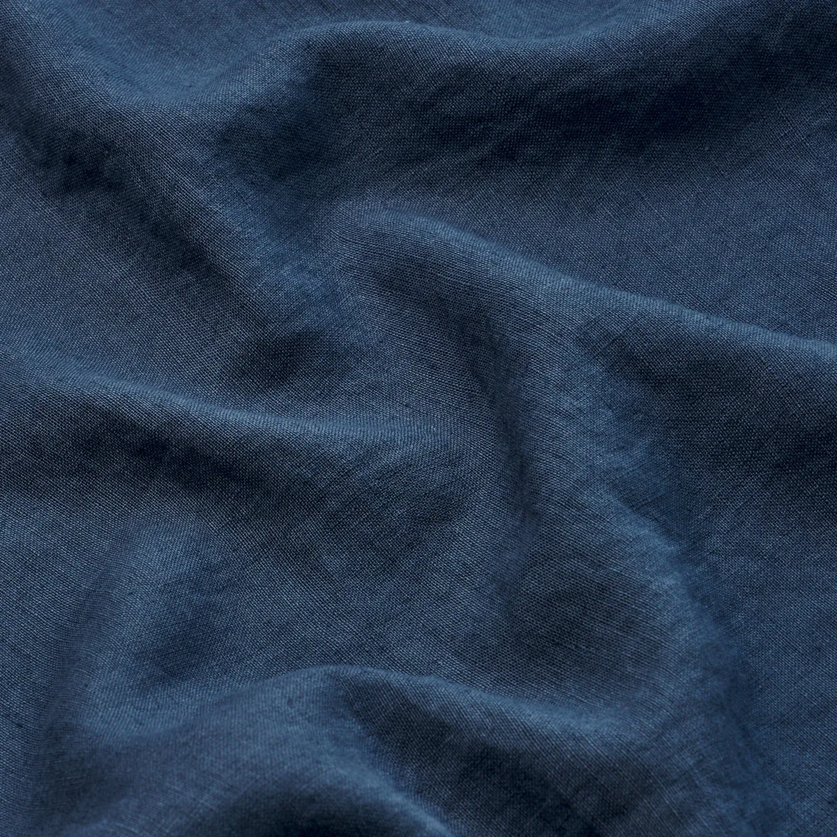 LESLIE STONEWASHED SHEER fabric NAVY color by Schumacher
