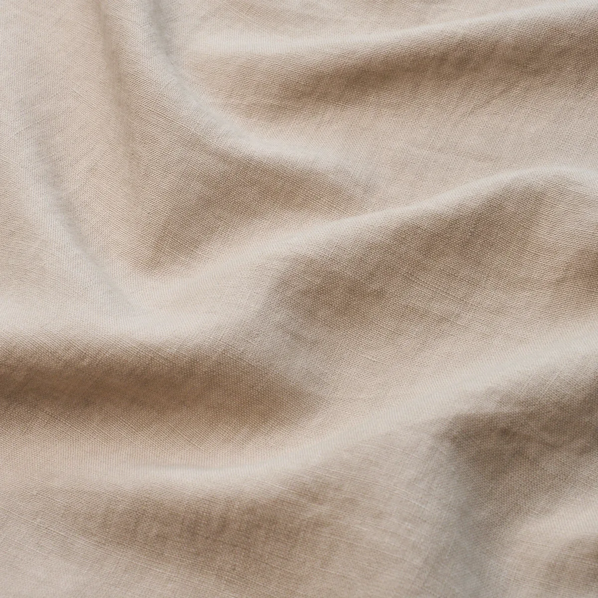 LESLIE STONEWASHED SHEER fabric TAUPE color by Schumacher