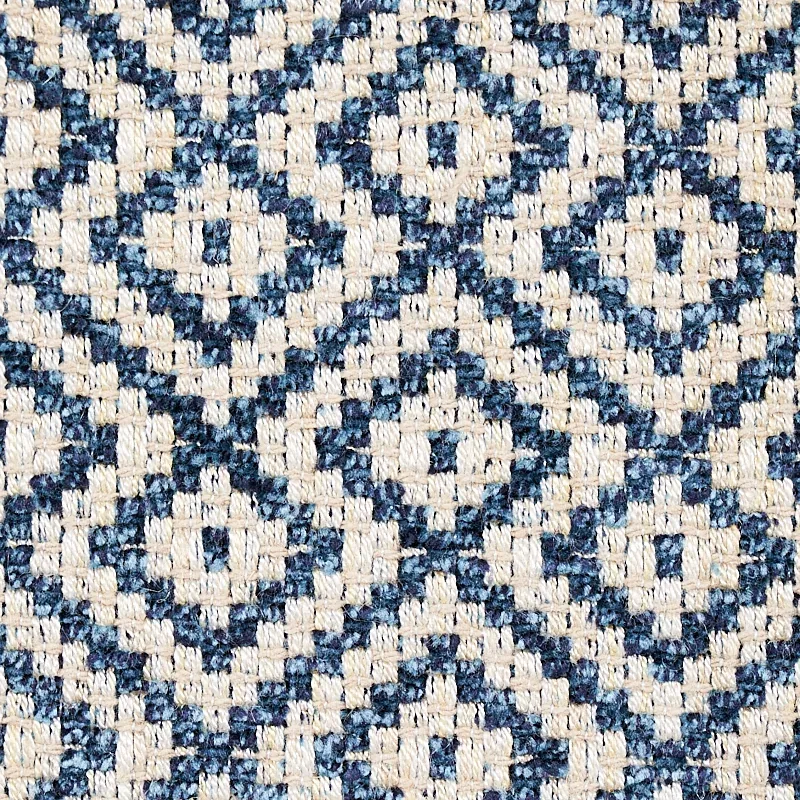 LESSING fabric INDIGO color by Schumacher