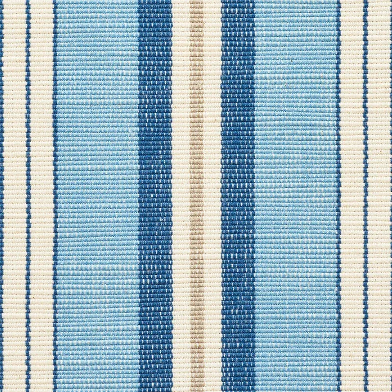 LEWIS STRIPE Fabric – BLUE | Schumacher | Wallpaper Twins LEWIS STRIPE fabric BLUE color by Schumacher