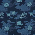 LIAN DREAM Fabric – BLEU | Schumacher | Wallpaper Twins LIAN DREAM fabric BLEU color by Schumacher