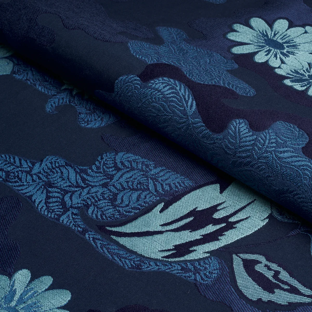 LIAN DREAM Fabric – BLEU | Schumacher | Wallpaper Twins LIAN DREAM fabric BLEU color by Schumacher
