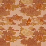 LIAN DREAM Fabric – CORAL | Schumacher | Wallpaper Twins LIAN DREAM fabric CORAL color by Schumacher