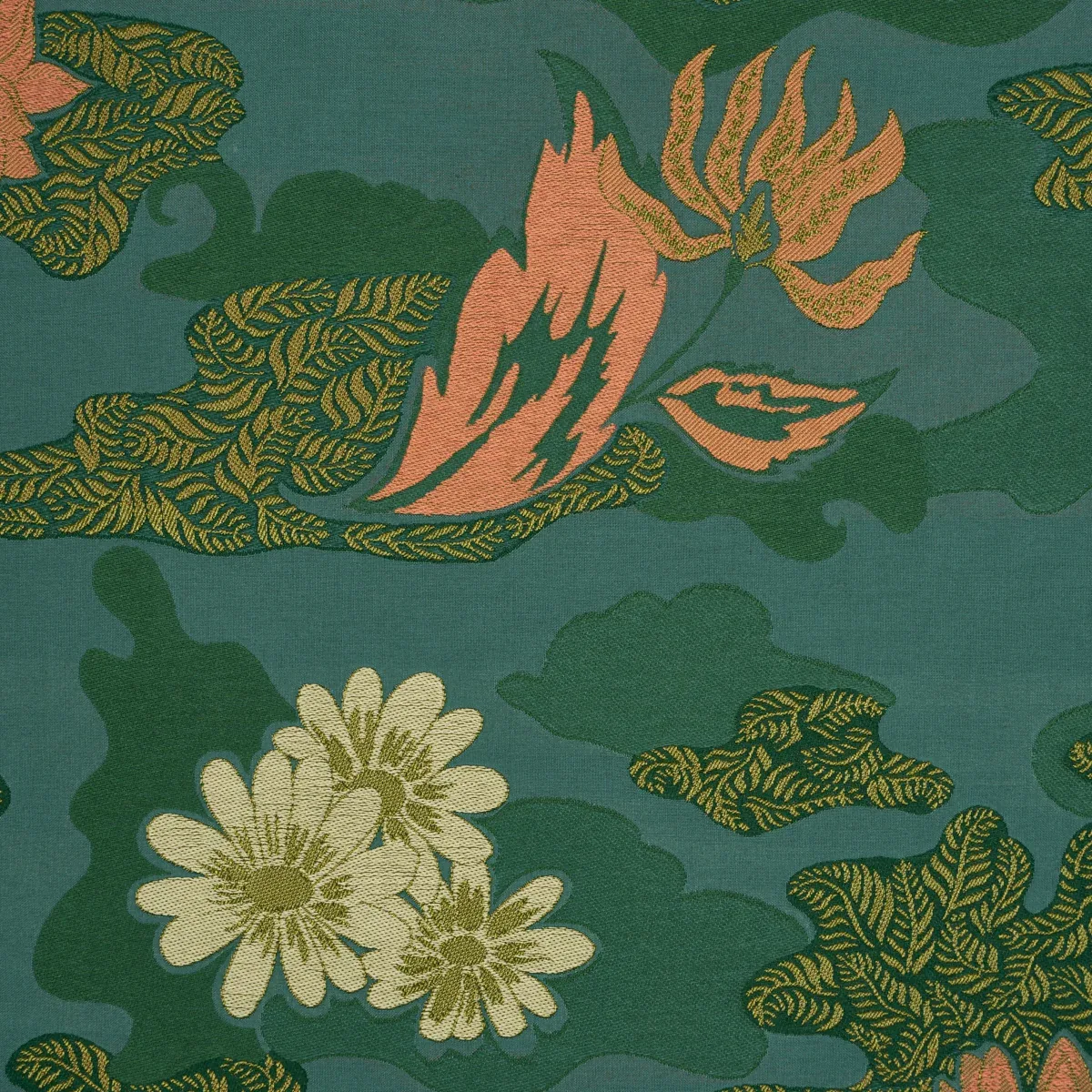 LIAN DREAM fabric TURQUOISE color by Schumacher
