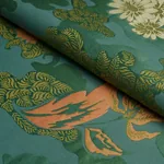 LIAN DREAM fabric TURQUOISE color by Schumacher
