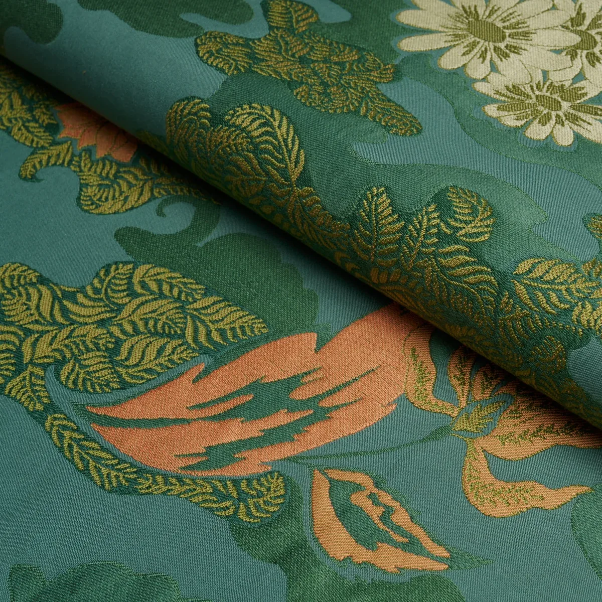 LIAN DREAM fabric TURQUOISE color by Schumacher