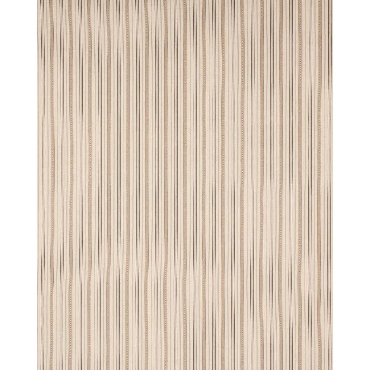 LIGHTFOOT STRIPE fabric COFFEE color by Schumacher