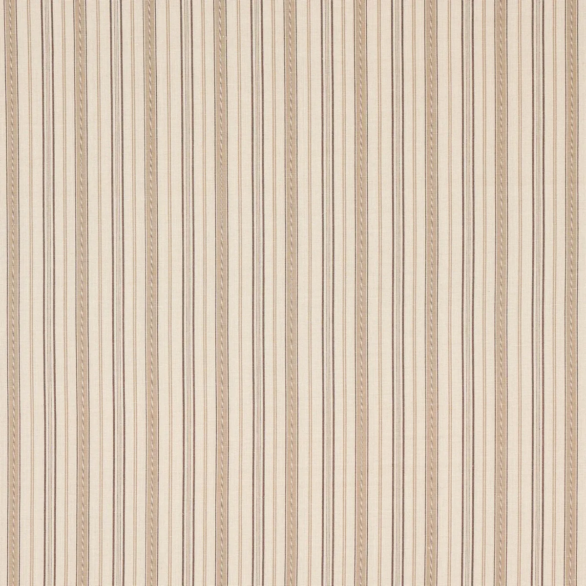LIGHTFOOT STRIPE fabric COFFEE color by Schumacher