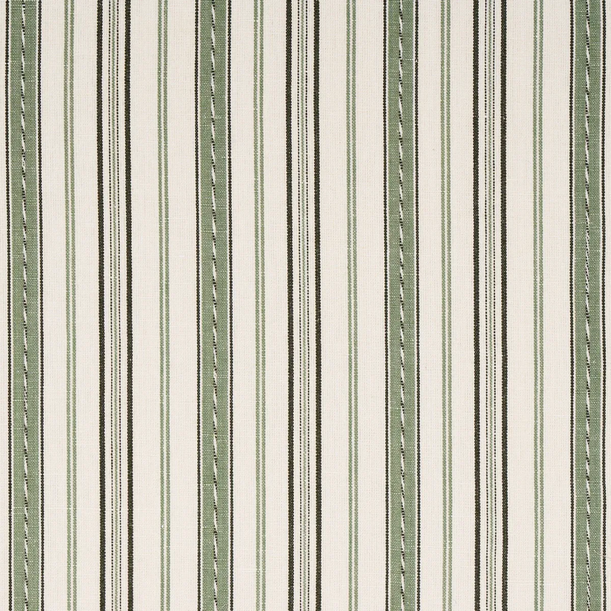 LIGHTFOOT STRIPE fabric MOSS color by Schumacher