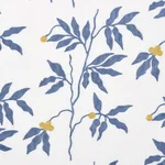 LILLA EMBROIDERY Fabric – BLUE | Schumacher | Wallpaper Twin LILLA EMBROIDERY fabric BLUE color by Schumacher