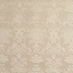 LIMBOURG DAMASK VELVET fabric PEARL color by Schumacher