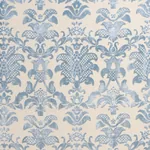 LIMBOURG DAMASK VELVET fabric SKY color by Schumacher