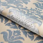 LIMBOURG DAMASK VELVET fabric SKY color by Schumacher