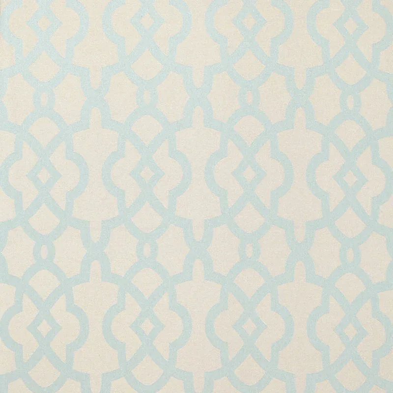LINCENT WEAVE fabric AQUA color by Schumacher