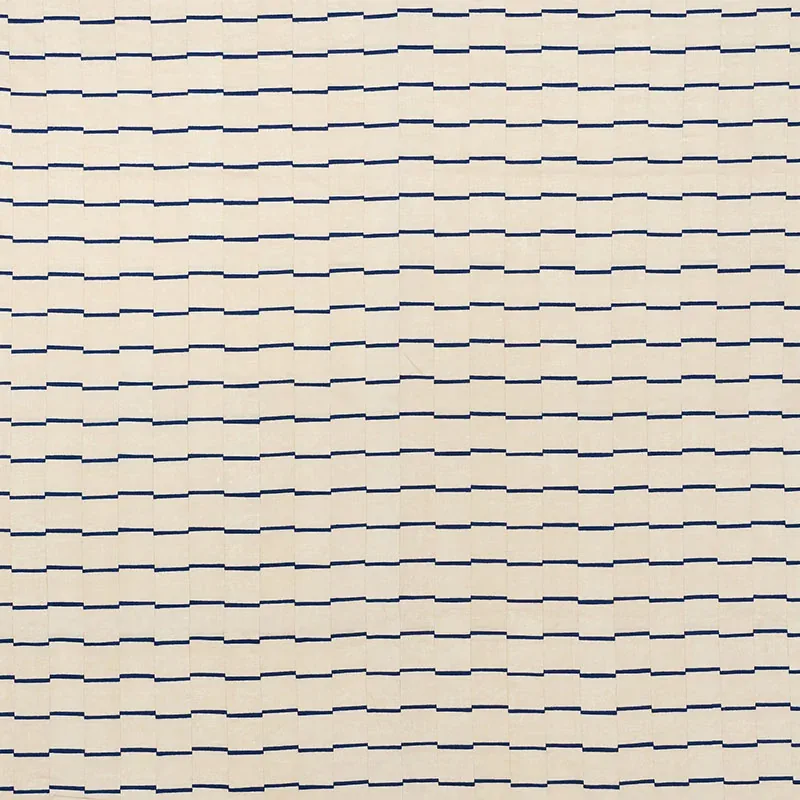 LINES fabric BLUE color by Schumacher