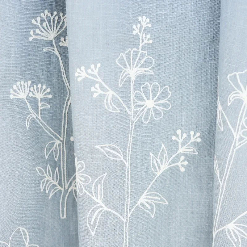 LISBETH EMBROIDERY fabric BLUE color by Schumacher