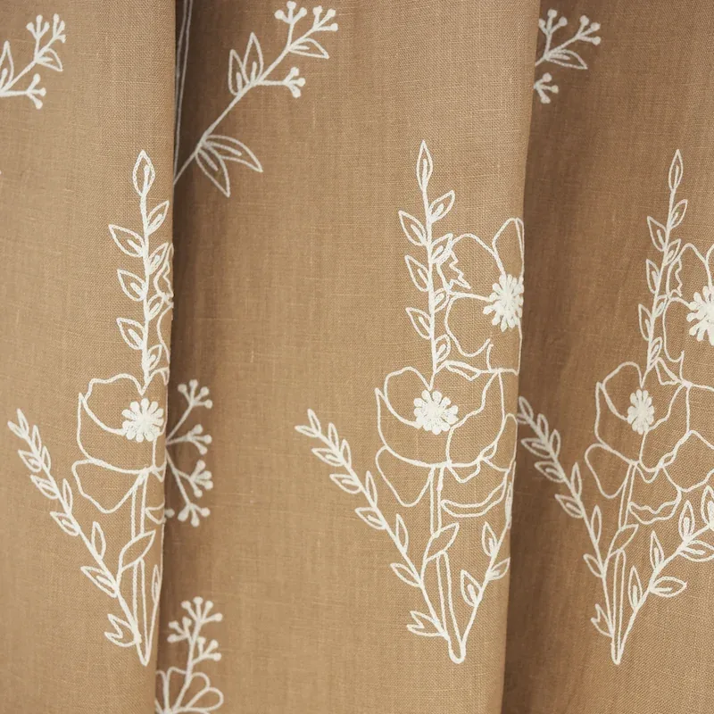 LISBETH EMBROIDERY Fabric – CAMEL | Schumacher | Wallpaper T LISBETH EMBROIDERY fabric CAMEL color by Schumacher
