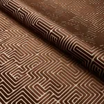 LISBOA VELVET fabric BRONZE color by Schumacher