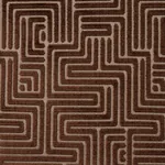 LISBOA VELVET fabric BRONZE color by Schumacher