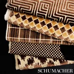 LISBOA VELVET fabric BRONZE color by Schumacher