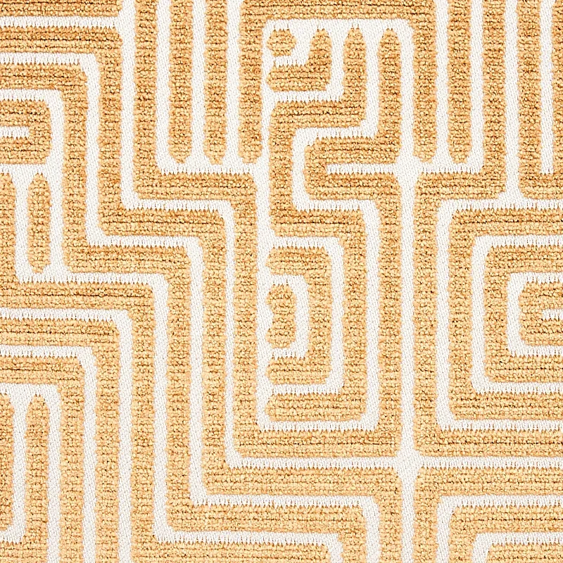 LISBOA VELVET Fabric – GOLD | Schumacher | Wallpaper Twins LISBOA VELVET fabric GOLD color by Schumacher