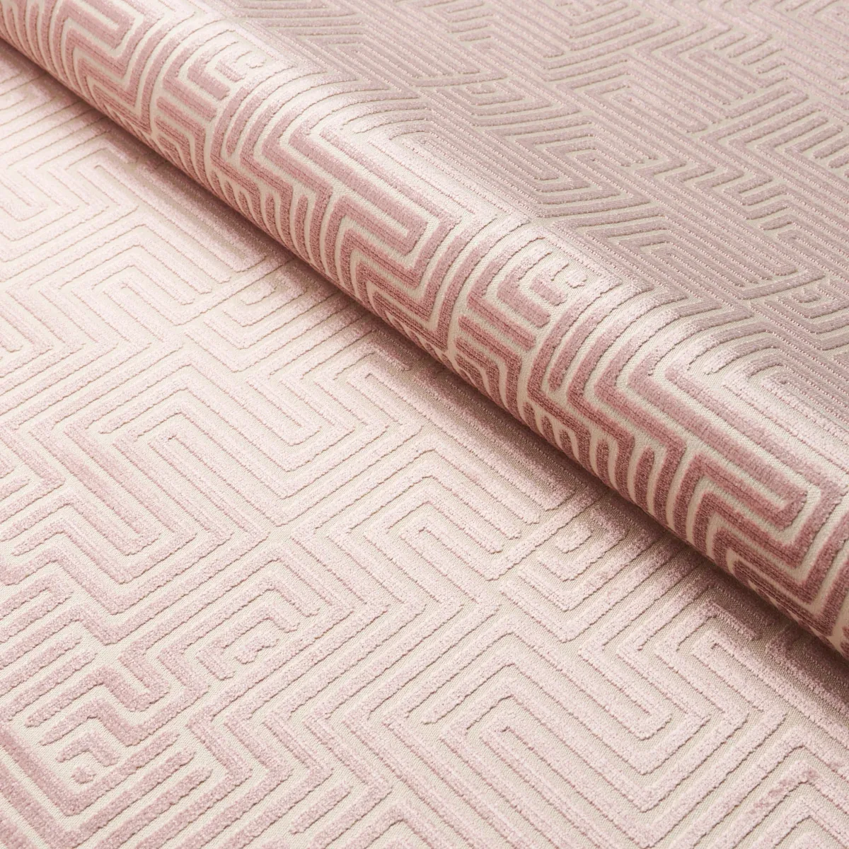 LISBOA VELVET fabric MAUVE color by Schumacher