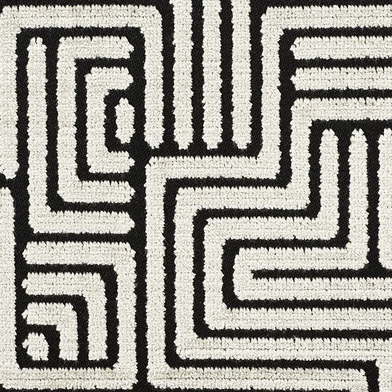 LISBOA VELVET fabric OBSIDIAN color by Schumacher
