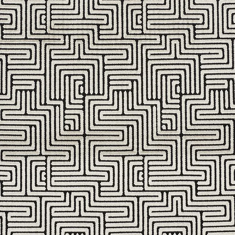 LISBOA VELVET fabric OBSIDIAN color by Schumacher