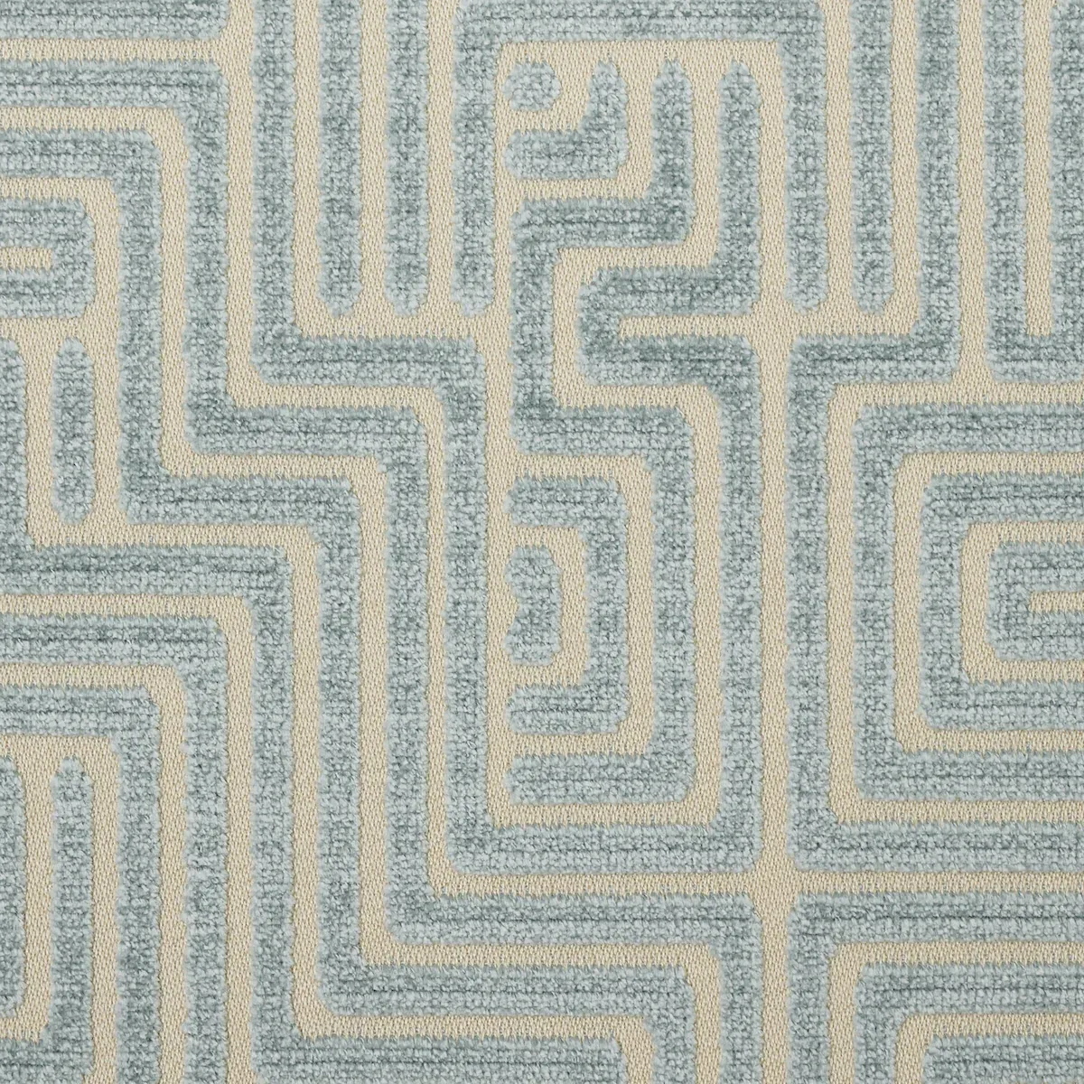 LISBOA VELVET fabric SKY color by Schumacher