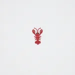 LOBSTER EMBROIDERY Fabric – WHITE | Schumacher | Wallpaper T LOBSTER EMBROIDERY fabric WHITE color by Schumacher