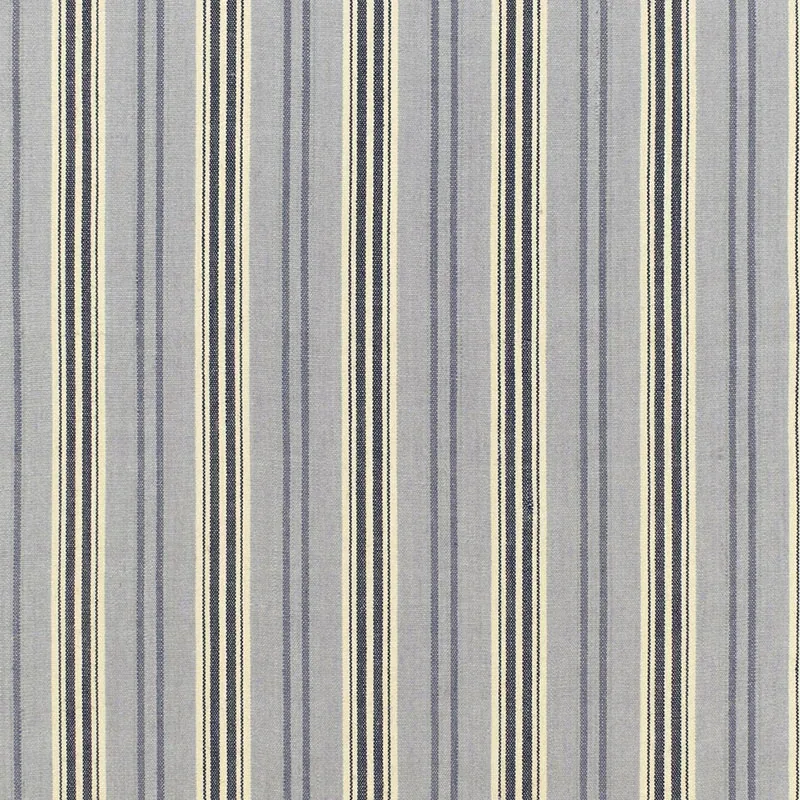 LOIRE JUTE STRIPE fabric BLEU color by Schumacher