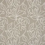 LOLA EMBROIDERY fabric FLAX color by Schumacher