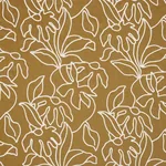 LOLA EMBROIDERY fabric SAFFRON color by Schumacher