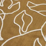 LOLA EMBROIDERY fabric SAFFRON color by Schumacher
