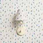 LOLLY FLORAL Fabric – BLUES | Schumacher | Wallpaper Twins LOLLY FLORAL fabric BLUES color by Schumacher