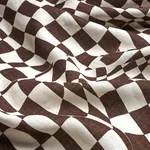 LOOSE CHECK Fabric – BROWN | Schumacher | Wallpaper Twins LOOSE CHECK fabric BROWN color by Schumacher