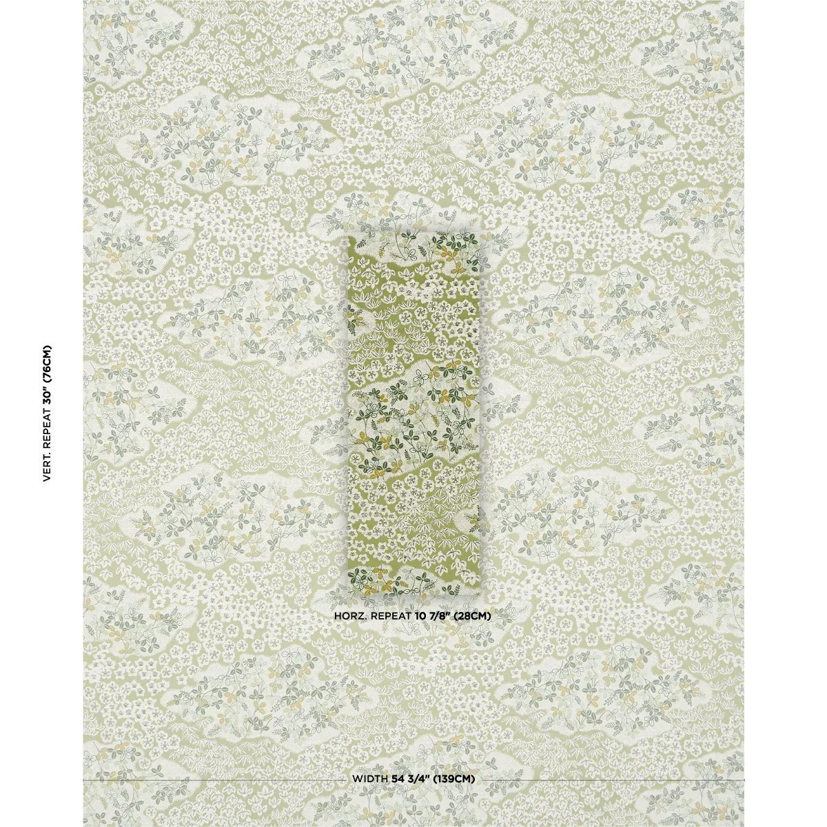 LORENE Fabric – LEAF | Schumacher | Wallpaper Twins LORENE fabric LEAF color by Schumacher