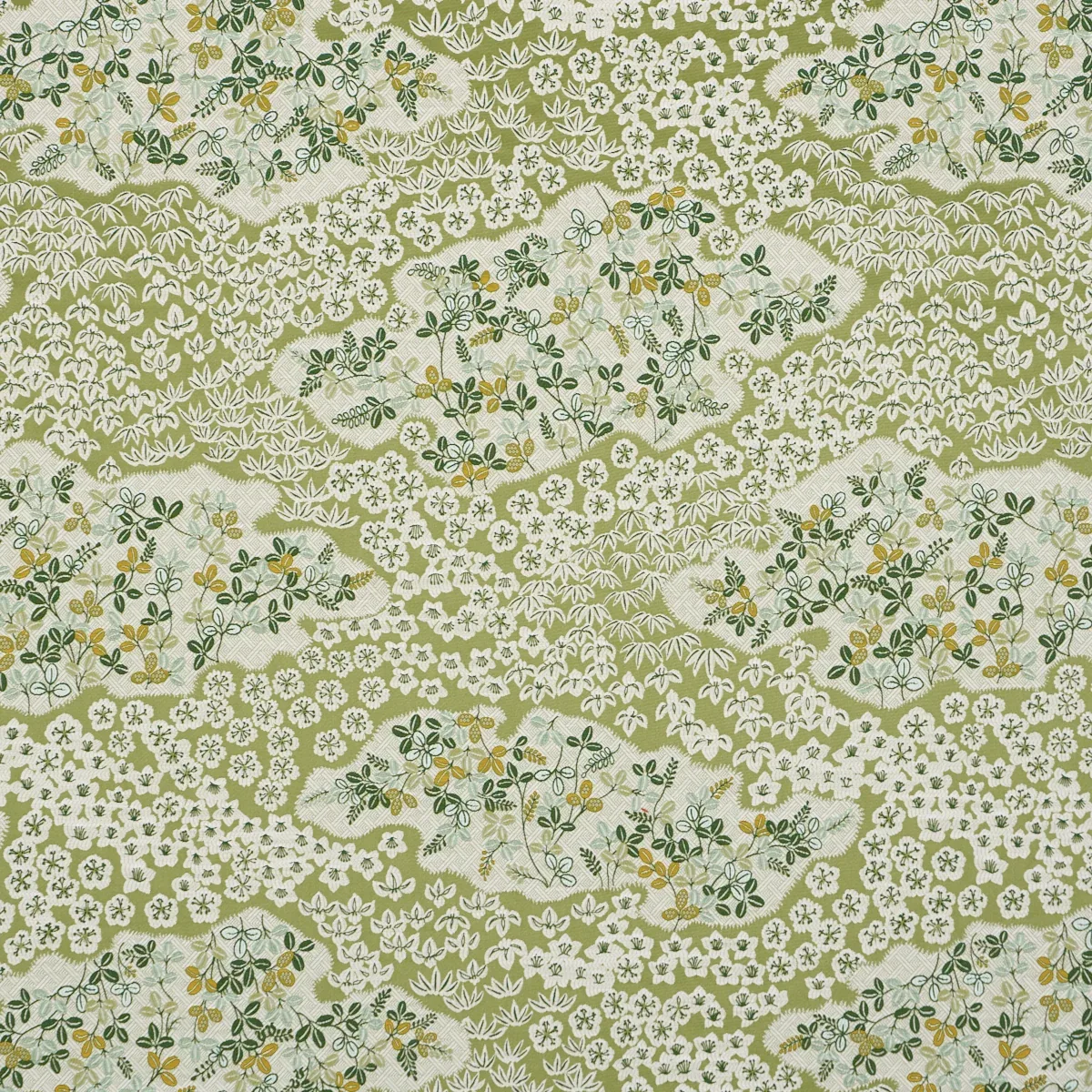 LORENE Fabric – LEAF | Schumacher | Wallpaper Twins LORENE fabric LEAF color by Schumacher