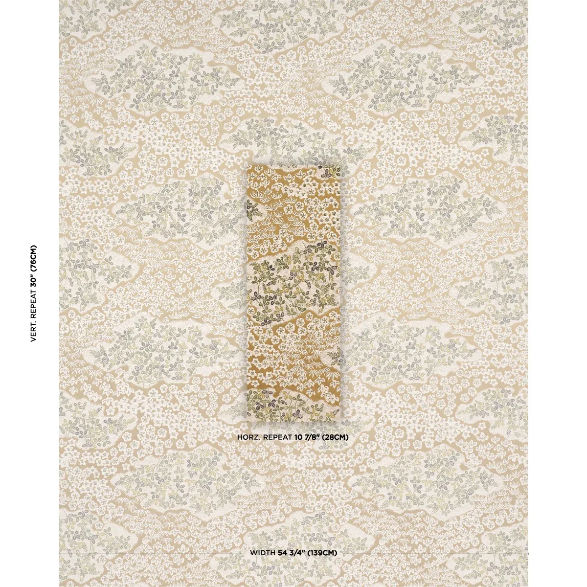 LORENE Fabric – OCHRE | Schumacher | Wallpaper Twins LORENE fabric OCHRE color by Schumacher