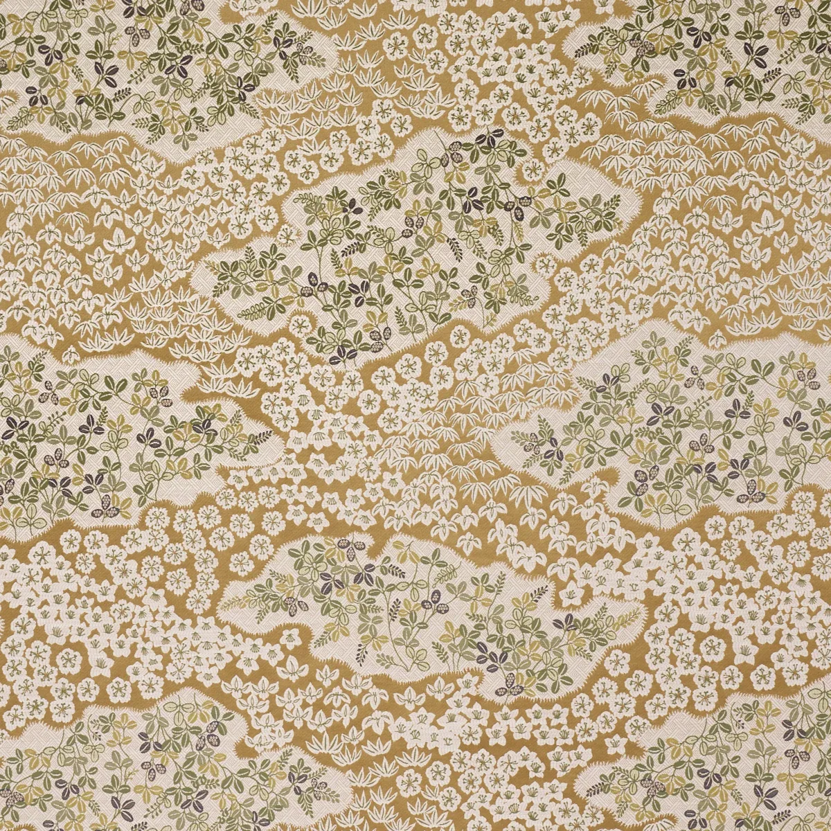 LORENE Fabric – OCHRE | Schumacher | Wallpaper Twins LORENE fabric OCHRE color by Schumacher