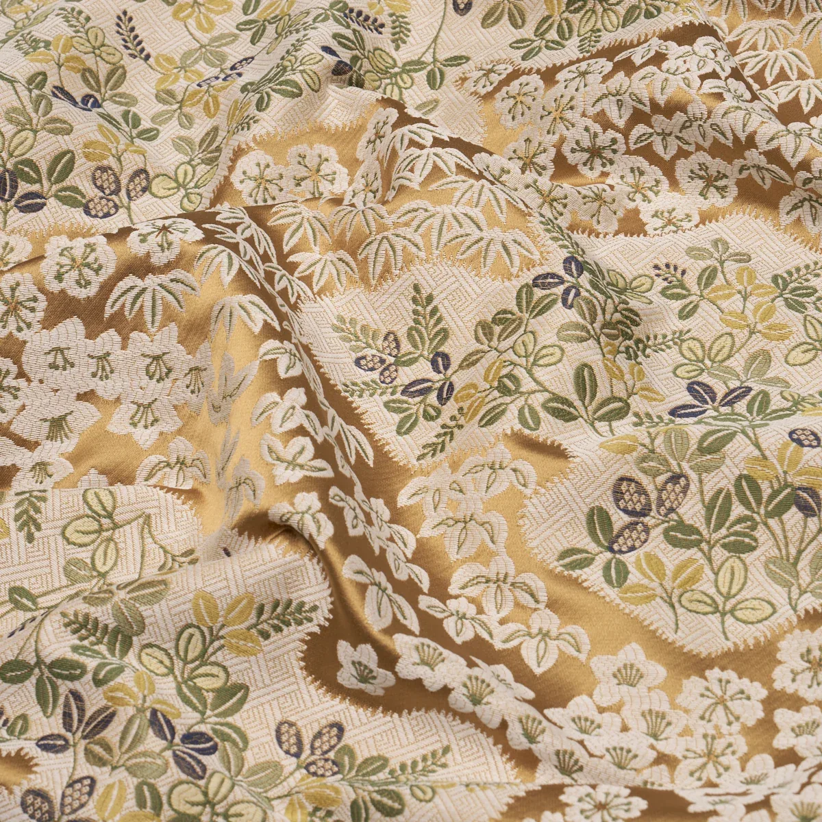 LORENE Fabric – OCHRE | Schumacher | Wallpaper Twins LORENE fabric OCHRE color by Schumacher