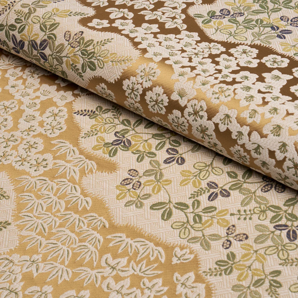 LORENE fabric OCHRE color by Schumacher